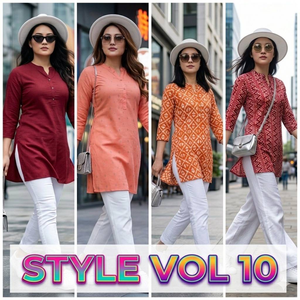 STYLE VOL 10 By Fashid Designer Ethnic Wear Collection Cotton Kurtis At Wholesale Price